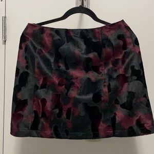Reformation Cow Print Mini Skirt